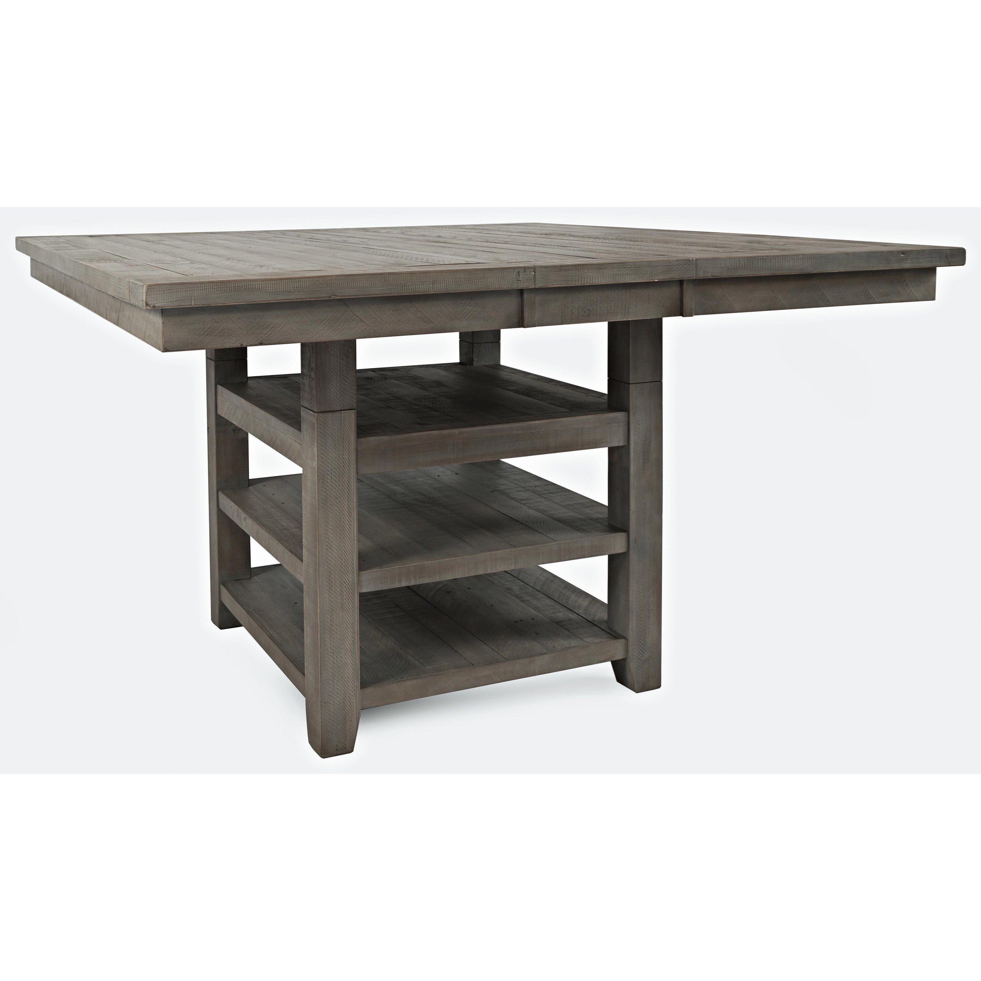 Outer Banks Hi Low Square Storage Dining Table